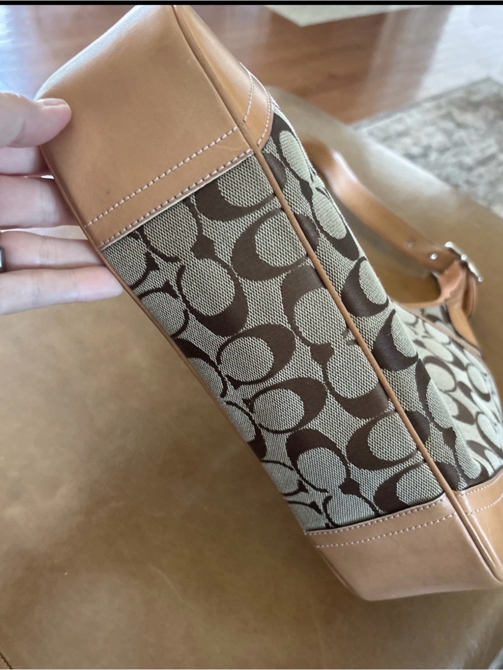 Coach Signature Hobo Purse E05K-8K03 Vintage Shoulder Tote - Picture 5 of 15